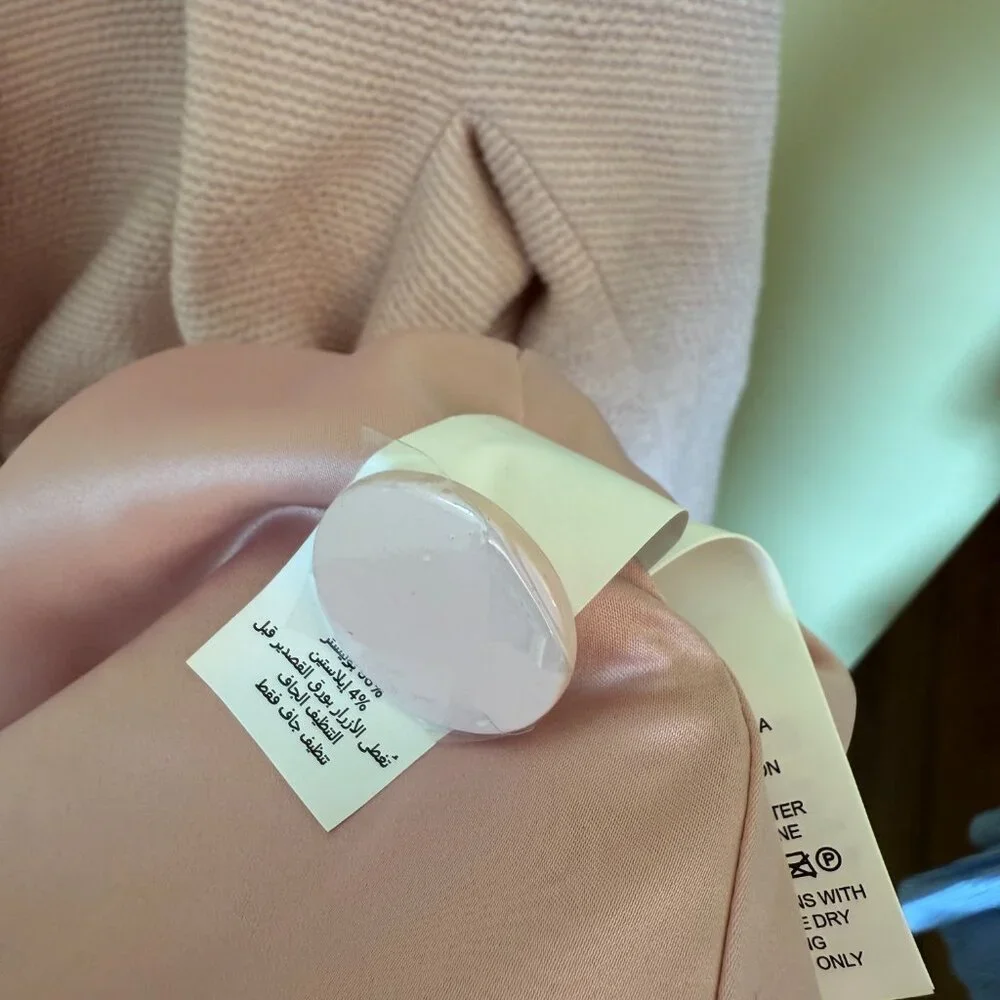 NEW, Unworn Kate Spade Pink Tweed Bow Coat Size XL - Picture 7 of 7